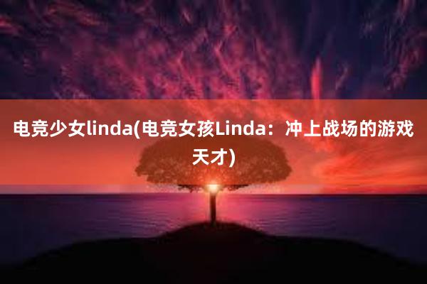 电竞少女linda(电竞女孩Linda：冲上战场的游戏天才)